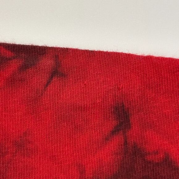 Green Day American Idiot T Shirt Punk Rock Band Cotton Tie Dye Red Tee L Large - Picture 3 of 6